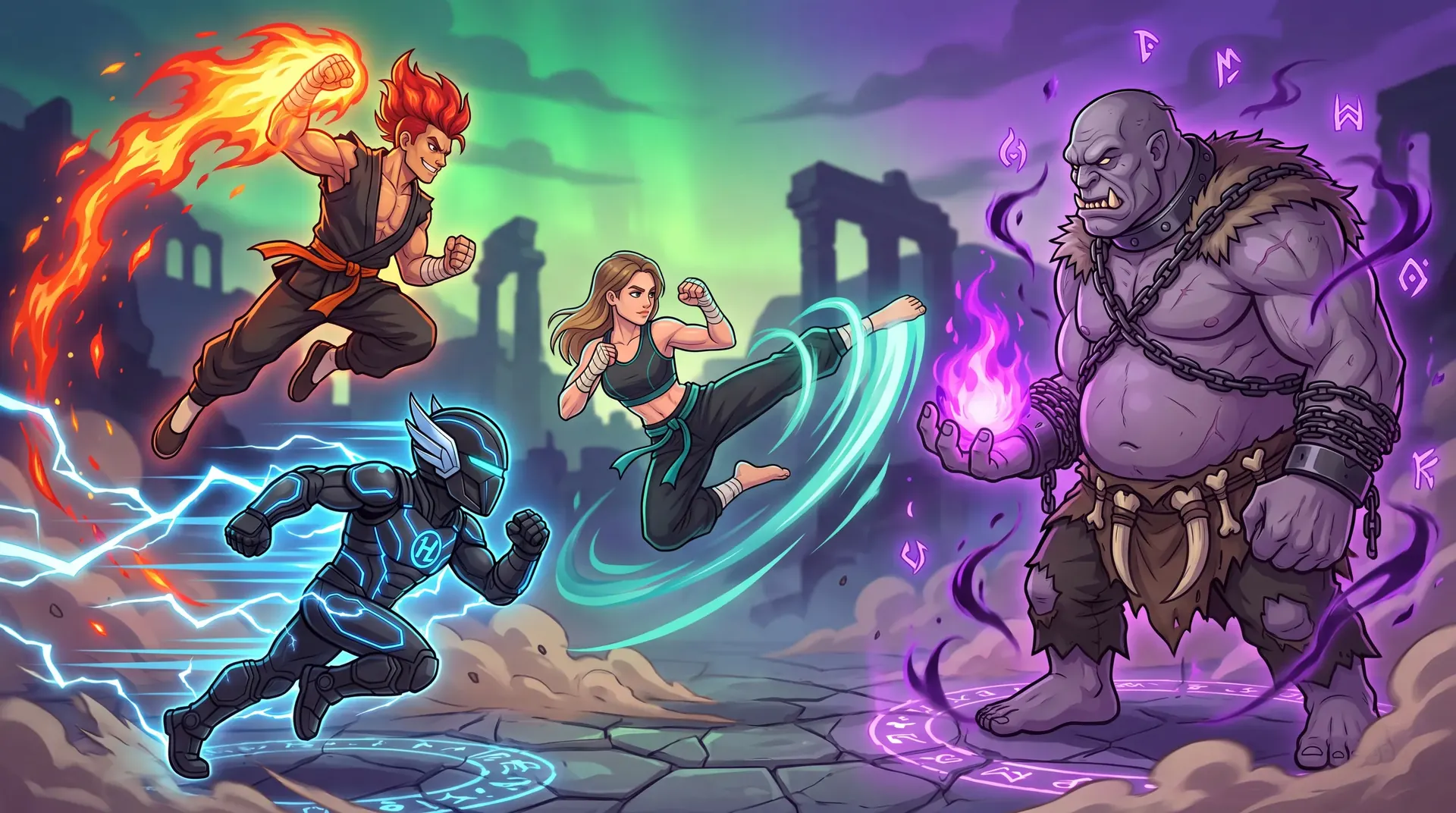 WELKINGS heroes battle key art